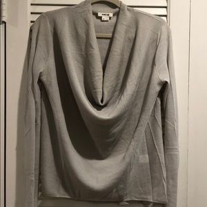 Helmut Lang Gray Cowl Neck Sweater